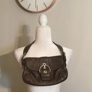 Coach Brown Leather Hobo Bag
